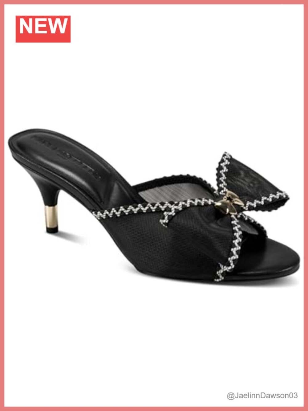 Karl Lagerfeld Kitten Heel Bow Mule Pump Women's Semi Formal